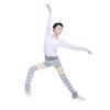 117146019 Narrow Strip Warm Ups Dancing Training Short Pants (M 165, Gray) view 3