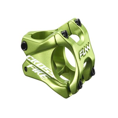 Funn Crossfire Mountain Bike Stem with 35mm Bar Clamp - Durable and Lightweight Alloy Bicycle Stem for Mountain Bike and BMX Bike, Length 35mm stem (Green)