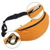 Unisex Men Women Fashion Sporty Multi-purpose 2-Zipper Waist Belt Bag Fanny Pack Adjustable Strap for Sport Hiking Traveling Passport Wallet (Orange) view 4