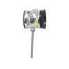 Archery Compound Bow Sight Scope Single Pin Sight 4X 6X 8X Magnification Lens Optical Fiber Sight Arrow Aluminum Sight for Compound Bow Hunting Accessory (Silver, 8X ID28) view 2