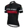 MTB Cycling Jersey for Men - Short Sleeve Bike Shirt With Zip - Mountain Road Clothes, Breathable Summer Pro Team Sports Racing Top - Quick Dry Black M view 1