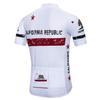 MTB Cycling Jersey Men's Short Sleeve Bike Zip Mountain Road Clothes Bicycle Top Shirts Breathable Summer Pro Team Sports Racing Cycle for Men Quick Dry White L view 2