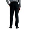 J.M. Haggar Men's Sharkskin Superflex Waist Straight Fit Dress Pant, Black, 34W x 32L view 2