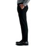 J.M. Haggar Men's Sharkskin Superflex Waist Straight Fit Dress Pant, Black, 34W x 32L view 3
