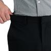 J.M. Haggar Men's Sharkskin Superflex Waist Straight Fit Dress Pant, Black, 34W x 32L view 4