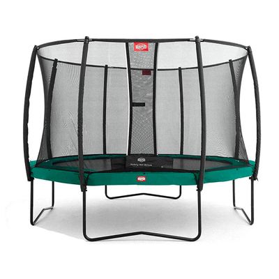 BERG Trampoline Champion 11ft with Safety Net | Trampoline for Kids, High Performance & Safety Features, Jump Higher with Airflow
