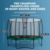 BERG Trampoline Champion 11ft with Safety Net | Trampoline for Kids, High Performance & Safety Features, Jump Higher with Airflow view 4