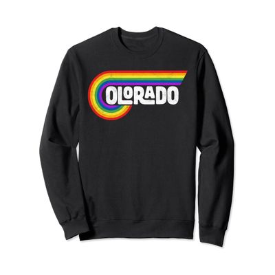 Colorado Rainbow Sweet Vintage 80s Retro Sweatshirt