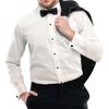 Tux Park Men's Slim Fit Microfiber Tuxedo Shirt, (17.5" Neck 34"-35" Sleeve, Ivory) view 1