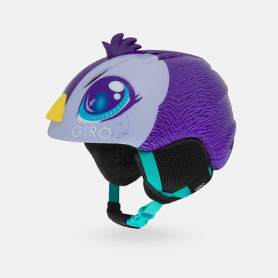 Giro Launch Plus Kids Ski Helmet - Snowboard Helmet for Boys & Girls - Purple Penguin - S (52-55.5 cm)