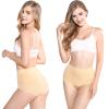 5-Pack High Waist Tummy Control Panties for Women, Cotton Underwear No Muffin Top Shapewear Brief Panties (5-Pack, Medium) view 2