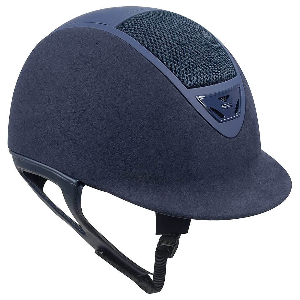 IRH XLT Horse Riding Helmet, Navy Suede with Matte Frame, Small