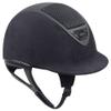 IRH XLT Black Suede Horse Riding Helmet with Matte Frame, Small