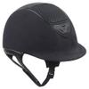 IRH XLT Black Suede Horse Riding Helmet with Gloss Frame, XLarge