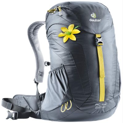 Deuter AC Lite 22 SL Women's 22 Liter Backpack with Lightweight Steel Frame and Ergonomical Straps | Hydration Compatible, Ventilated Back and Rain Cover for Day Hikes - Graphite