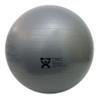 CanDo Inflatable Exercise Ball Silver 33.5" Durable Extra Thick Non-Slip Stability Ball for Core Workouts Yoga Pilates Active Seating Physical Therapy Pregnancy Home Gym Flexibility view 1