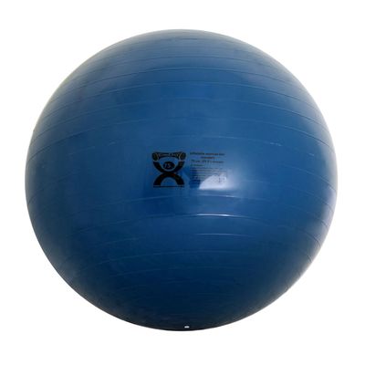 CanDo Inflatable Exercise Ball - Blue 29.5", Durable Extra Thick Non-Slip Stability Ball for Core Workouts, Yoga, Pilates, Active Seating, Physical Therapy, Pregnancy, Home Gym, Flexibility