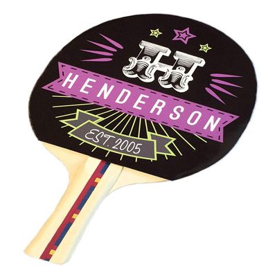 Infusion Custom Design Ping Pong Paddle, Premium 5 Ply Direct Imprint Personalization on Table Tennis Racket