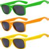 OWL Kids Polarized Sunglasses 3 Pack  UV400 Matte Rectangular Frames, Green Orange & Yellow (Ages 3+) view 1