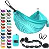 Gold Armour Camping Hammock - XL Double Hammock Portable Hammock Camping Accessories Gear for Outdoor Indoor with Tree Straps, USA Based Brand (Seafoam) view 1
