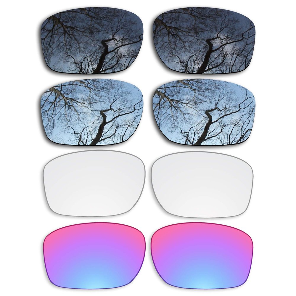 Set of 4 Replacement Lenses for Oakley Sliver Pack-BSHG5