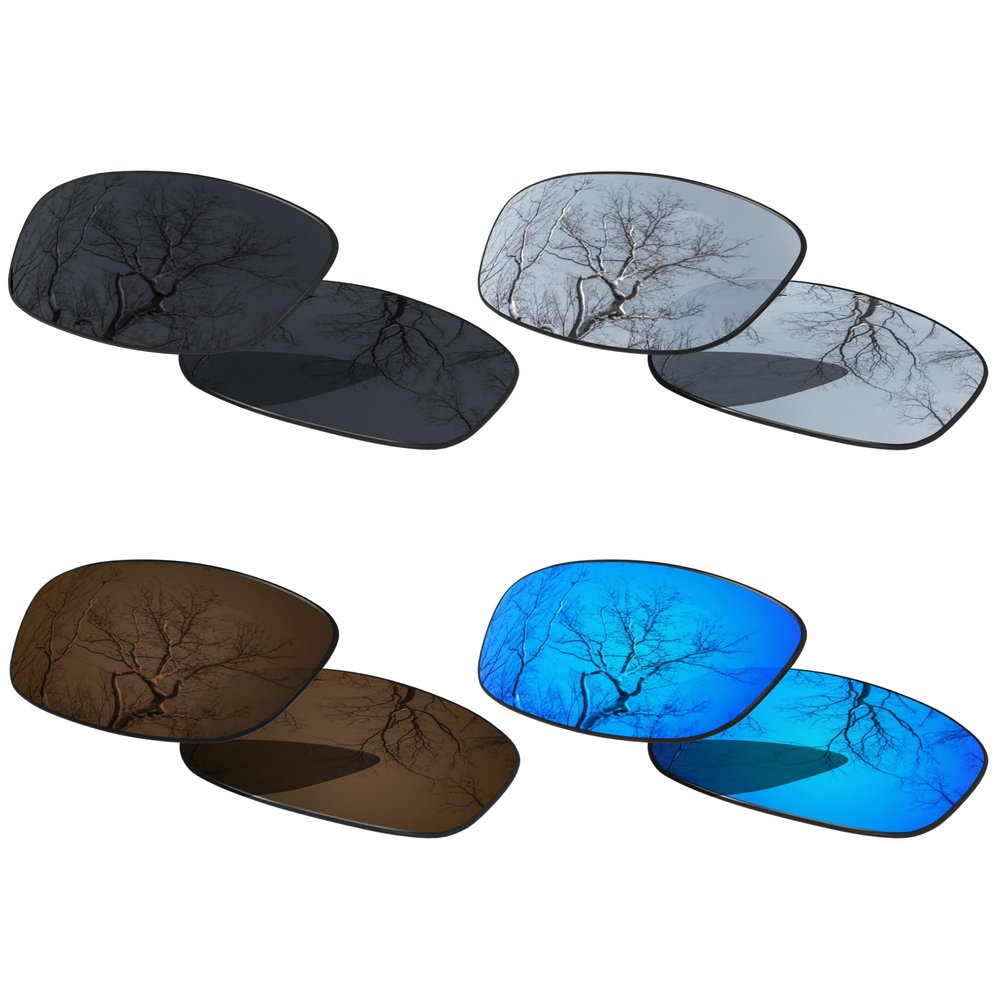 ToughAsNails Set of 4 Polarized Replacement Lenses for Oakley Fives Squared OO9238 Pack-BSBI1