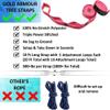 Gold Armour Camping Hammock - Portable Hammock Single Hammock Camping Accessories Gear for Outdoor Indoor Adult Kids, USA Based Brand (Peach & Pink) view 2
