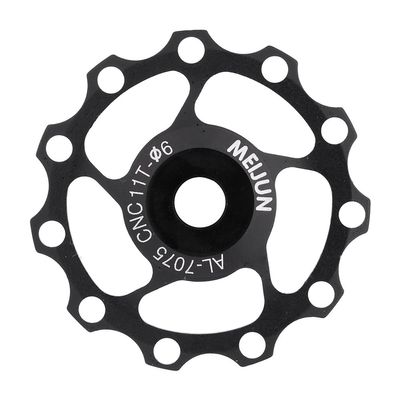 11T/13T Derailleur Pulley Aluminium Alloy Wheel Rear Derailleur Pulley Wheel Pulley for Mountain Road Bike(11T Black)