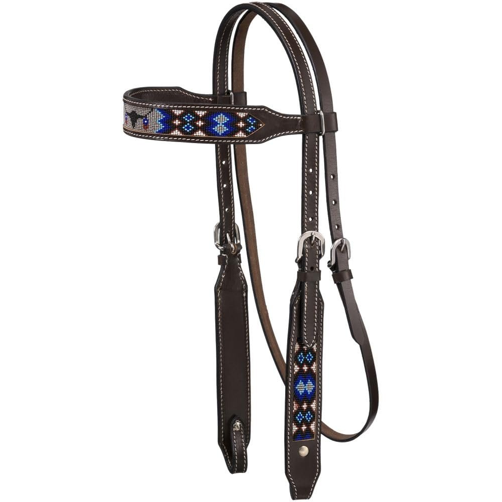 Tough 1 Beaded Longhorn Browband Headstall