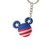 Disney 85559 Mickey Mouse American Flag Icon Ball Key Ring, Multicolor view 1