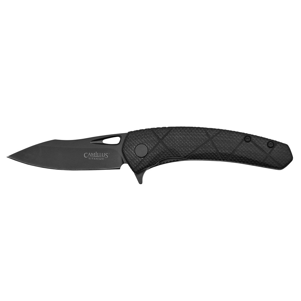 Camillus Blaze / 6.75" Overall / 2.75" Drop Point Blade/CARBONITRIDE Titanium / Black