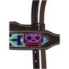 Tough 1 Beaded Black Sugar Skull Browbnd Headstall view 2