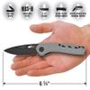 Camillus Slot 6.75" Folding Knife, AUS-8 Stainless Steel Treated in Carbonitride Titanium Non-Stick + Glass Filled Nylon, Quick Launch Dual Bearing System, Liner view 4