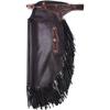 Tough 1 Faux Leather Chinks w/Floral and Dots Large Brown view 1