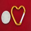BULK! 15pc "heart carabiner" clip-ons orange (BC775 -orange) view 2