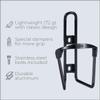BBB Cycling BBC-03C Combo FuelTank CompTank, Water Bottle 550ml and Cage for Bikes, Universal Fit (Black/Black White) view 2