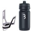 BBB Cycling BBC-39C Combo FuelTank CompTank, Water Bottle 550ml and Cage for Bikes, Universal Fit (White Black/Black White) view 1