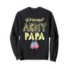 Proud Army Papa US Flag Camo Dog Tags Pride Military Grandpa Sweatshirt view 1