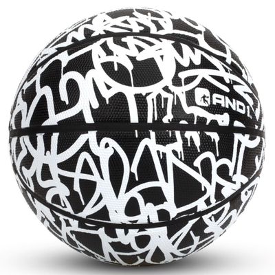 AND1 Chaos Rubber Basketball: Game Ready, Office Regulation Size (29.5) Streetball, Made for Indoor/Outdoor Basketball Games- Graffiti Series
