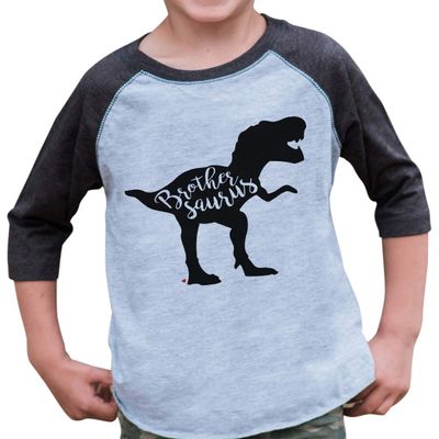 7 ate 9 Apparel Baby's Dinosaur Brothersaurus Grey 12 Months