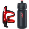 BBB Cycling BBC-40C Combo FuelTank CompTank, Water Bottle 550ml and Cage for Bikes, Universal Fit (Black Red/Black Red) view 1