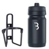 BBB Cycling BBC-03C Combo FuelTank CompTank, Water Bottle 550ml and Cage for Bikes, Universal Fit (Matt Black/Black White) view 1