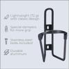BBB Cycling BBC-03C Combo FuelTank CompTank, Water Bottle 550ml and Cage for Bikes, Universal Fit (Matt Black/Black White) view 2