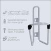BBB Cycling BBC-03C Combo FuelTank CompTank, Water Bottle 550ml and Cage for Bikes, Universal Fit (White/Black White) view 2