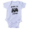 Snappy Suits Born to Crawl Off-roading 4x4 Offroad Crawler Cute Infant Bodysuit Baby Romper Short Sleeve (Black, 3-6 Months) view 1