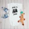 Snappy Suits Born to Crawl Off-roading 4x4 Offroad Crawler Cute Infant Bodysuit Baby Romper Short Sleeve (Black, 3-6 Months) view 2