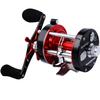 Sougayilang Fishing reels Round Baitcasting Reel - Conventional Reel - Reinforced Metal Body and Supreme Star Drag-Right Hand-Red-Black-Warrior 6000 view 1