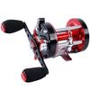 Sougayilang Fishing reels Round Baitcasting Reel - Conventional Reel - Reinforced Metal Body and Supreme Star Drag-Right Hand-Red-Black-Warrior 6000 view 2