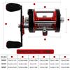 Sougayilang Fishing reels Round Baitcasting Reel - Conventional Reel - Reinforced Metal Body and Supreme Star Drag-Right Hand-Red-Black-Warrior 6000 view 3