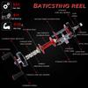 Sougayilang Fishing reels Round Baitcasting Reel - Conventional Reel - Reinforced Metal Body and Supreme Star Drag-Right Hand-Red-Black-Warrior 6000 view 4